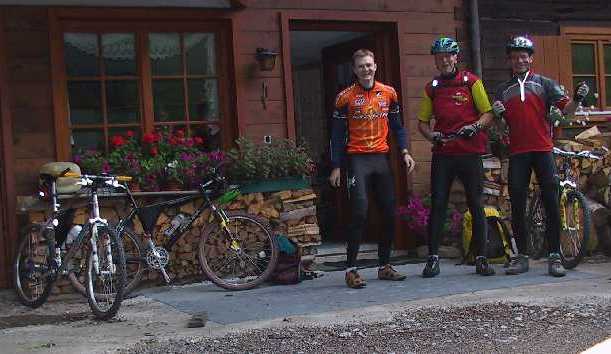 Vor dem Gasthof in Oberstdorf-Laiter